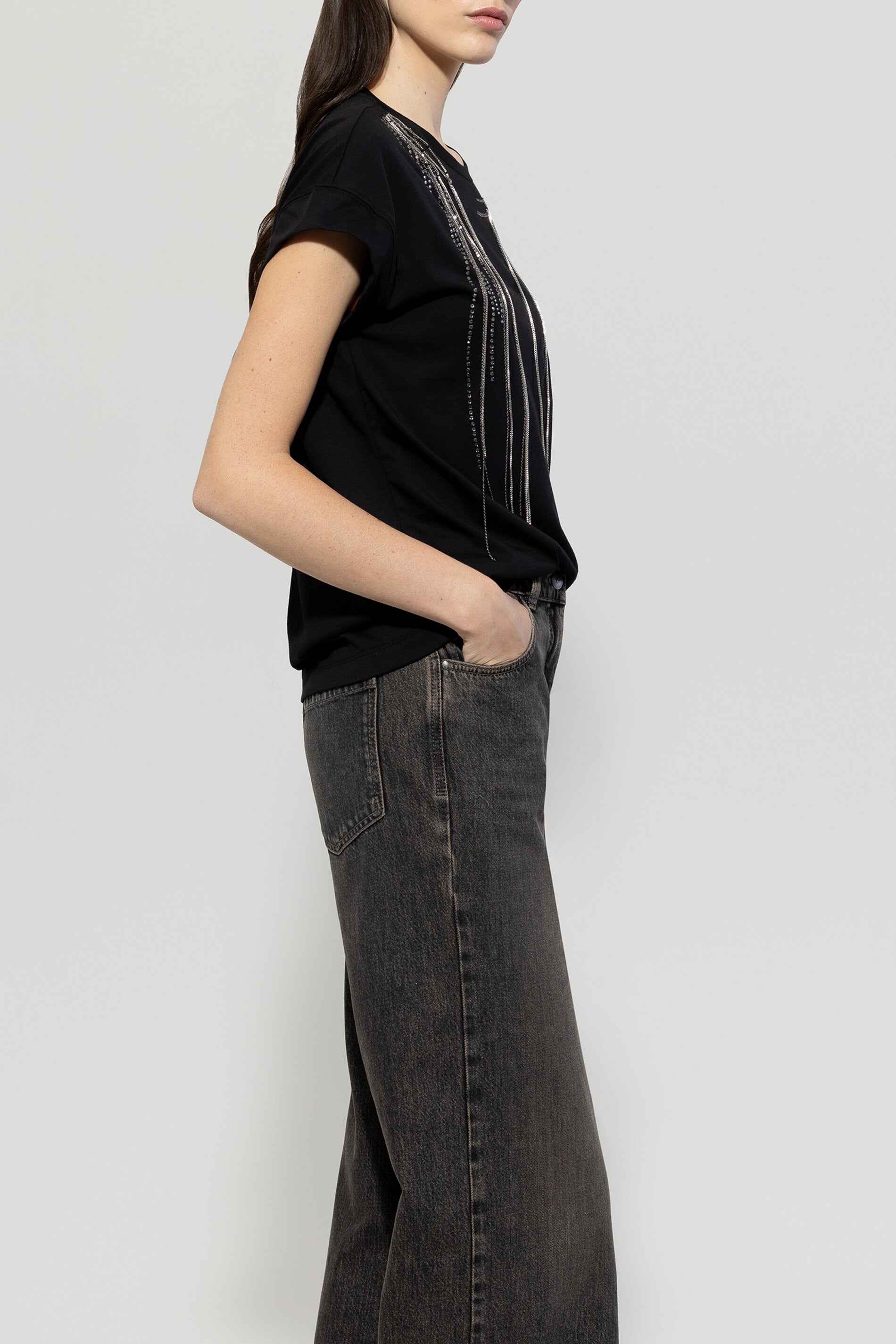 Luisa Cerano-Statement-T-Shirt-Shirts-Black-Deal-Outlet-by-ARCHIVIST