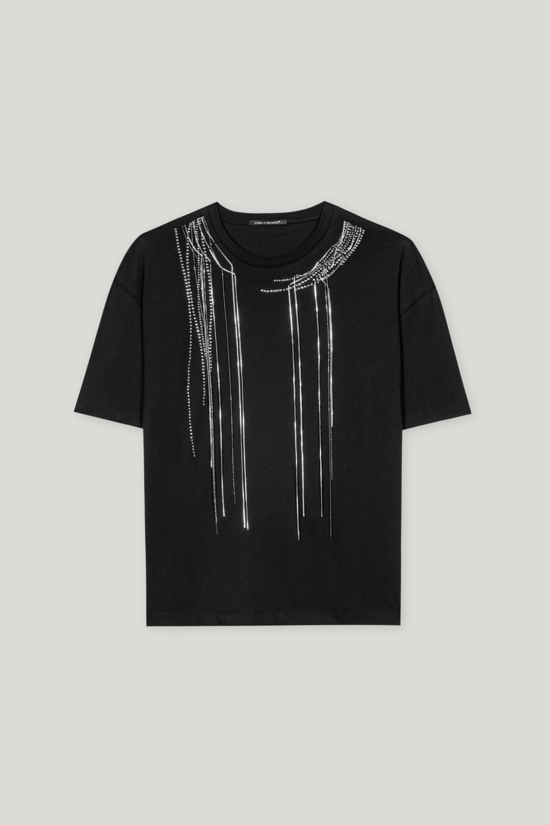 Luisa Cerano-Statement-T-Shirt-Shirts-Black-Deal-Outlet-by-ARCHIVIST