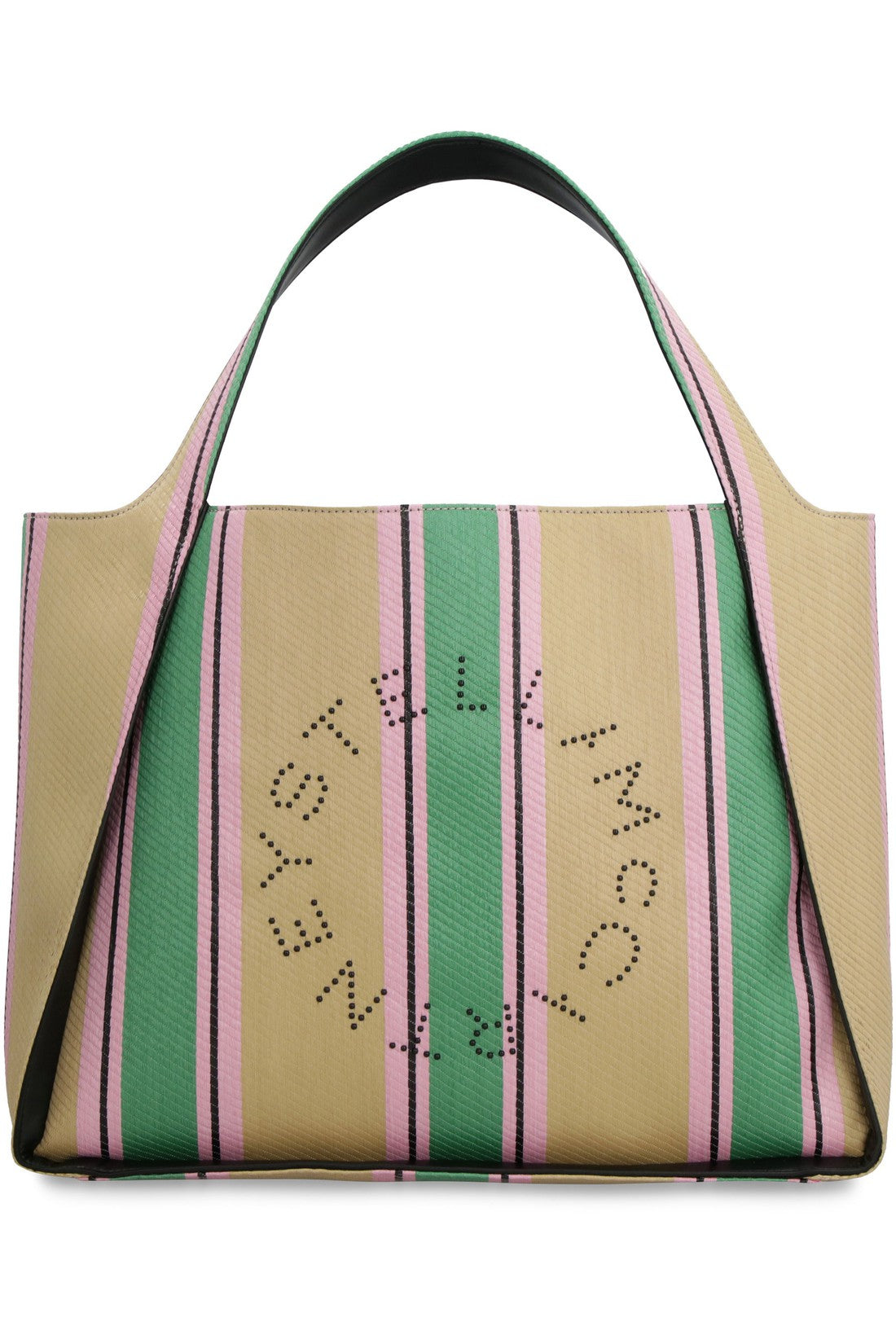 Stella McCartney-OUTLET-SALE-Stella Logo raffia tote bag-ARCHIVIST