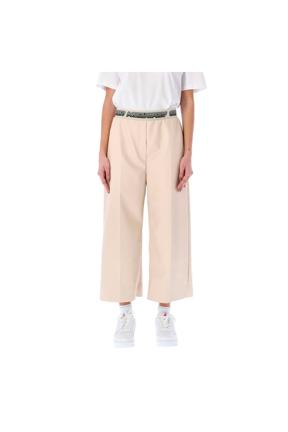 STELLA MCCARTNEY-OUTLET-SALE-Stella Mccartney Cropped Logo Pants-ARCHIVIST