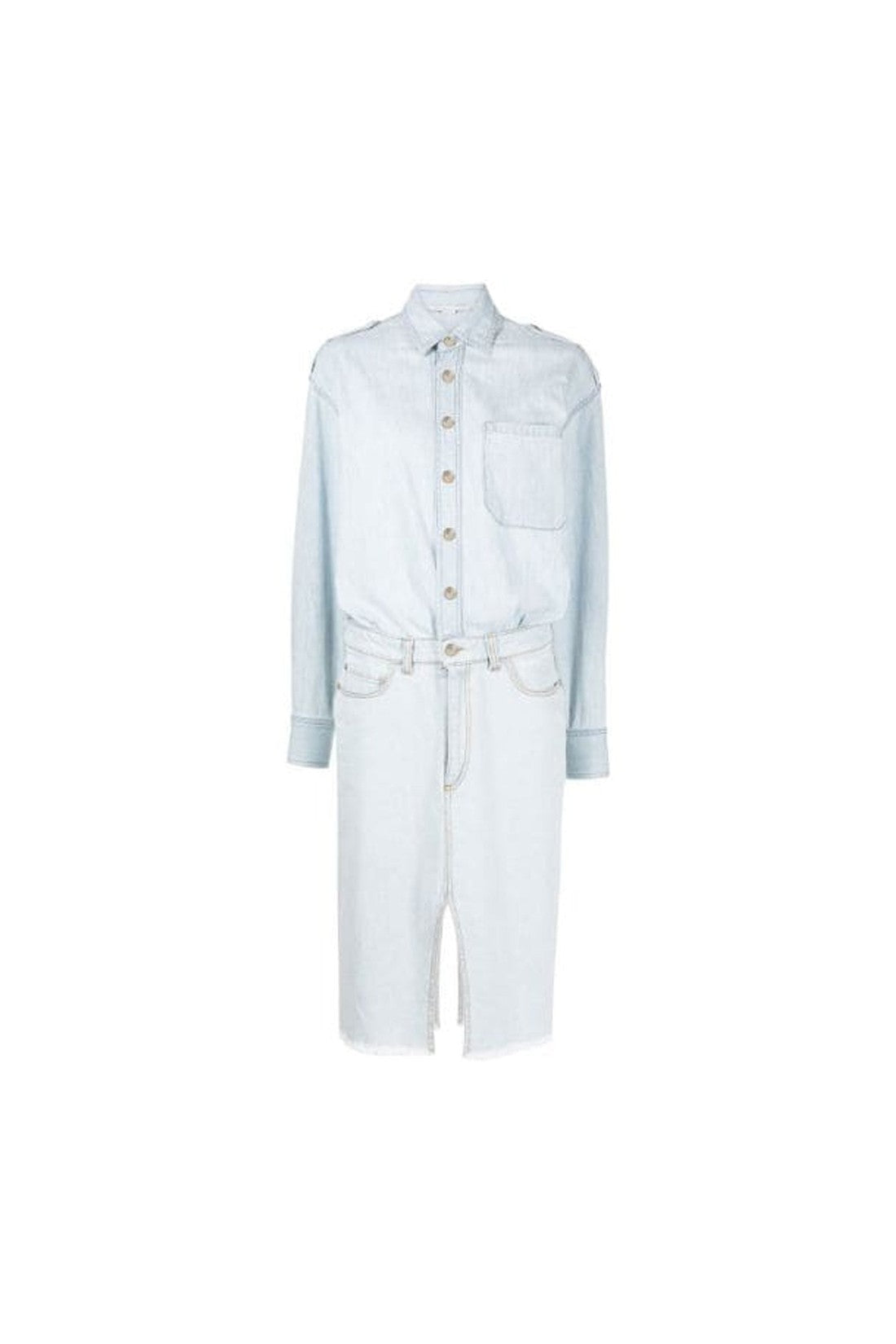 STELLA MCCARTNEY-OUTLET-SALE-Stella Mccartney Denim Shirt Dress-ARCHIVIST