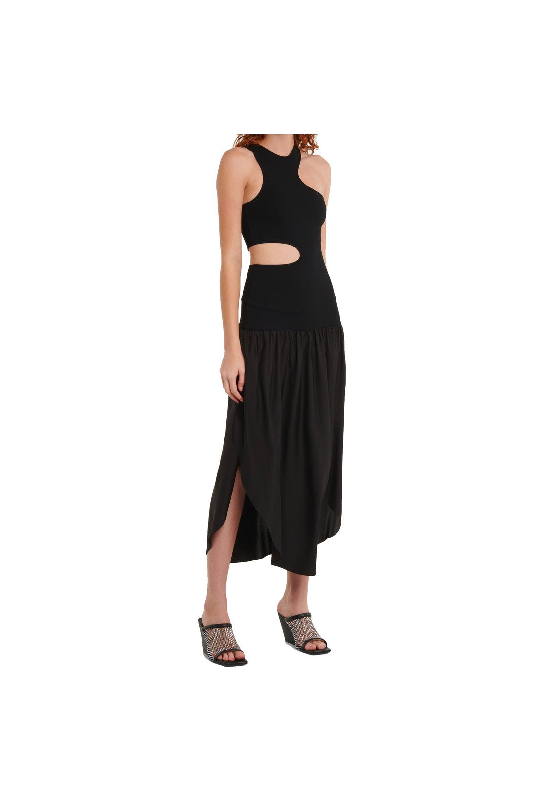 STELLA MCCARTNEY-OUTLET-SALE-Stella Mccartney Silk Cut-Out Maxi Dress-ARCHIVIST