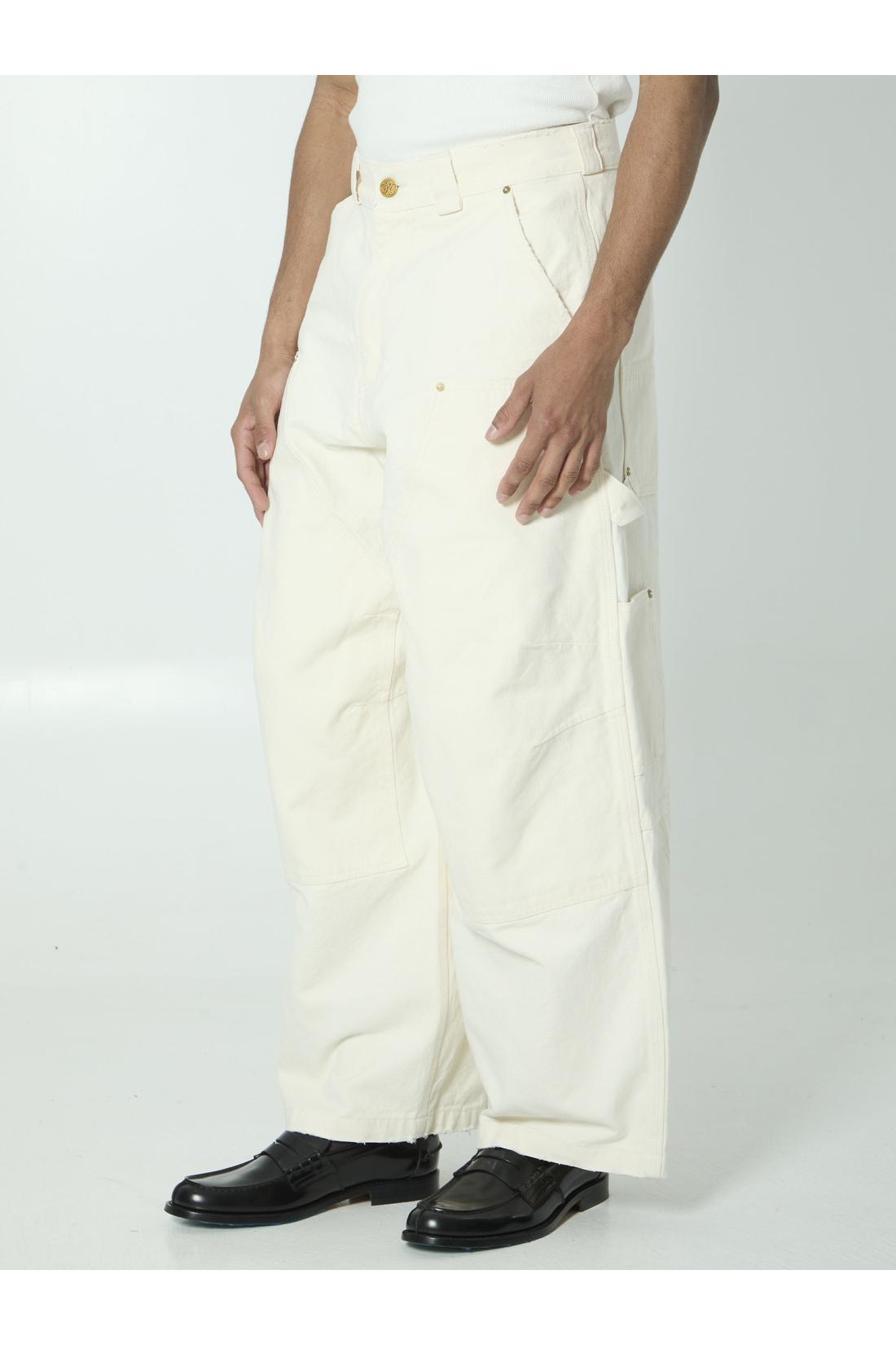 Willy Chavarria-OUTLET-SALE-Stockton white jeans-ARCHIVIST