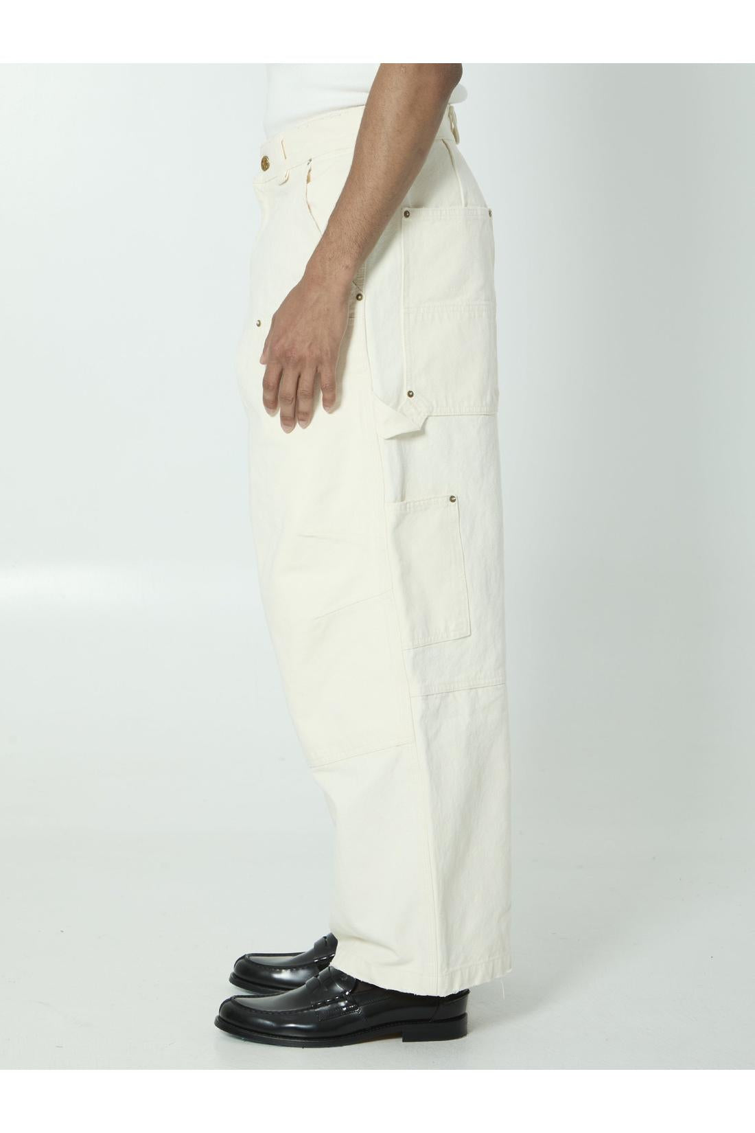 Willy Chavarria-OUTLET-SALE-Stockton white jeans-ARCHIVIST