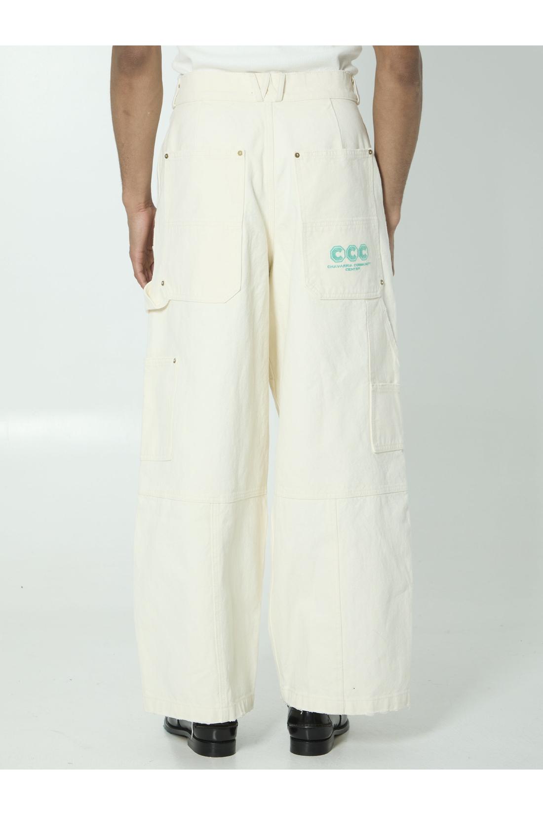 Willy Chavarria-OUTLET-SALE-Stockton white jeans-ARCHIVIST