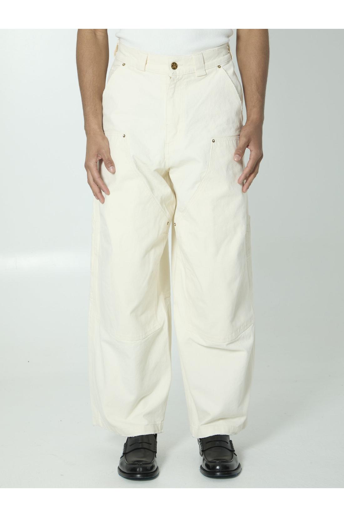 Willy Chavarria-OUTLET-SALE-Stockton white jeans-ARCHIVIST