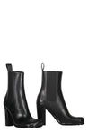 Bottega Veneta-OUTLET-SALE-Storm Leather ankle boots-ARCHIVIST