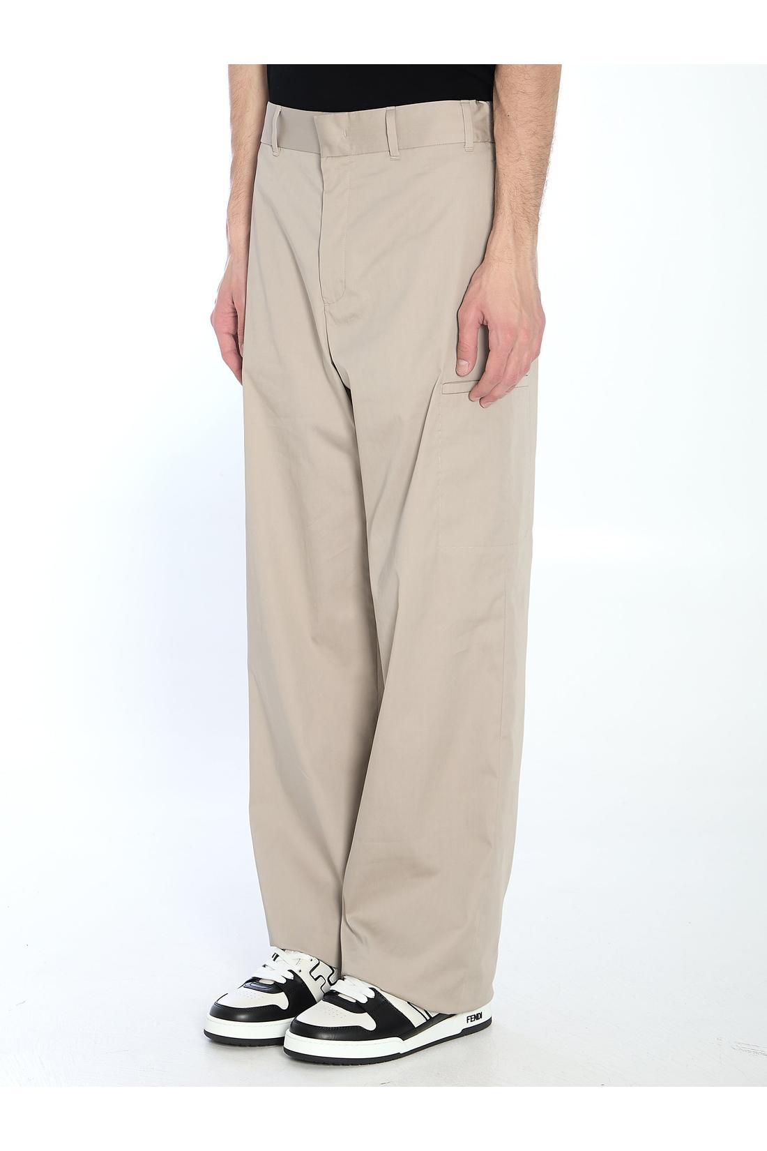 Fendi-OUTLET-SALE-Straight cargo trousers-ARCHIVIST