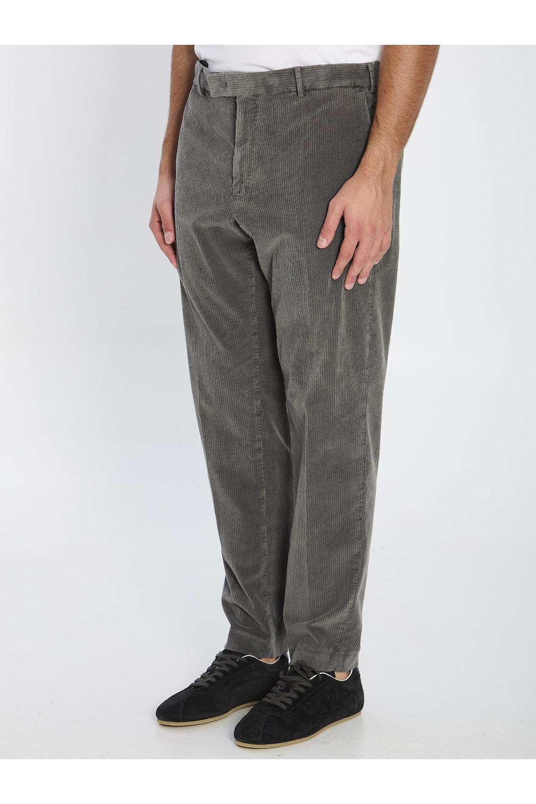 Pt Torino-OUTLET-SALE-Straight-leg corduroy trousers-ARCHIVIST