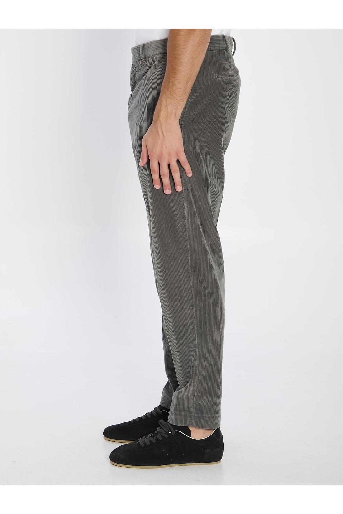 Pt Torino-OUTLET-SALE-Straight-leg corduroy trousers-ARCHIVIST