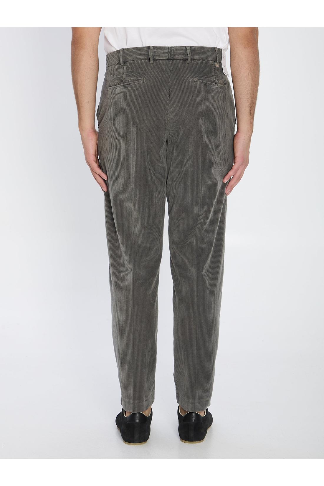 Pt Torino-OUTLET-SALE-Straight-leg corduroy trousers-ARCHIVIST