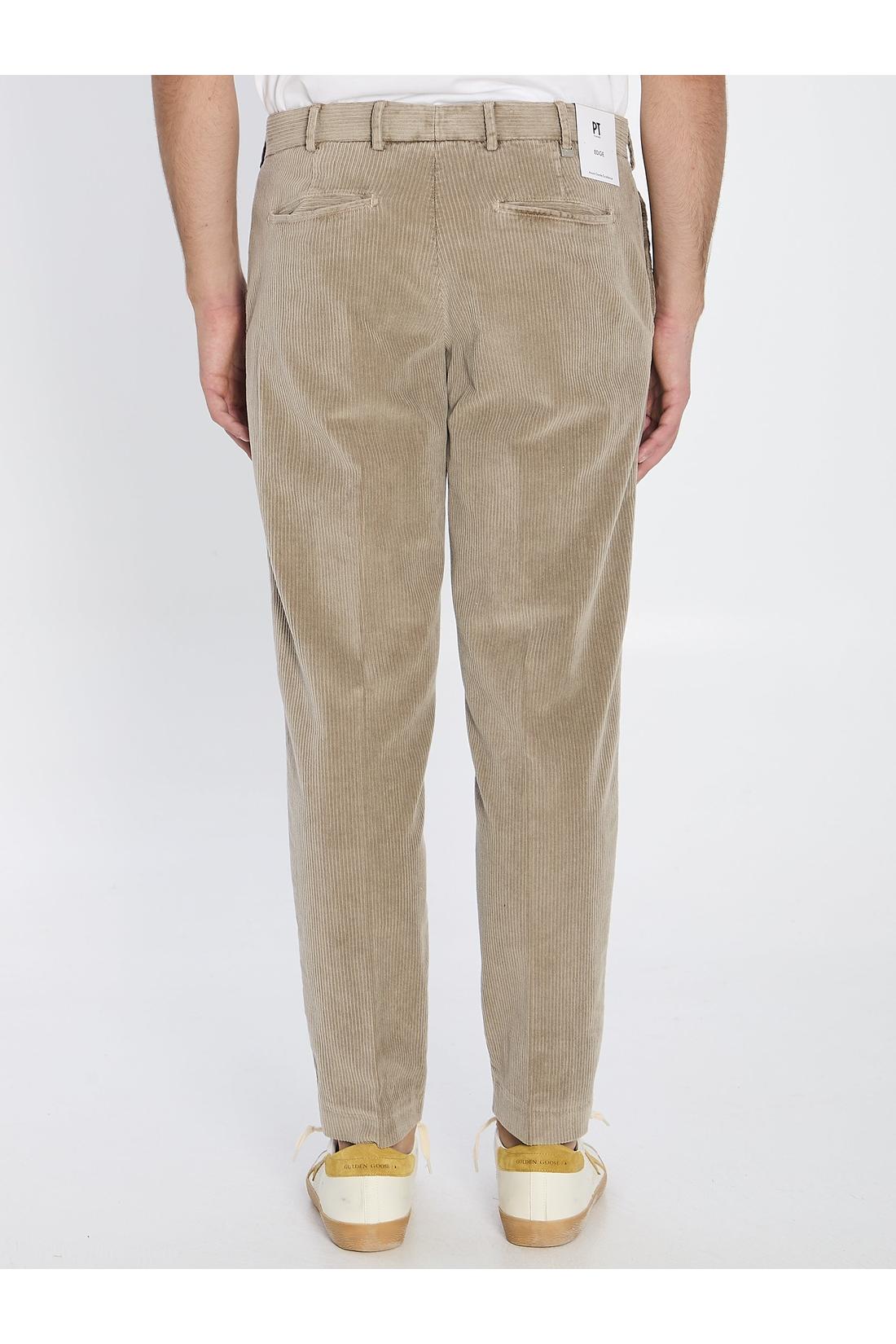Pt Torino-OUTLET-SALE-Straight-leg corduroy trousers-ARCHIVIST