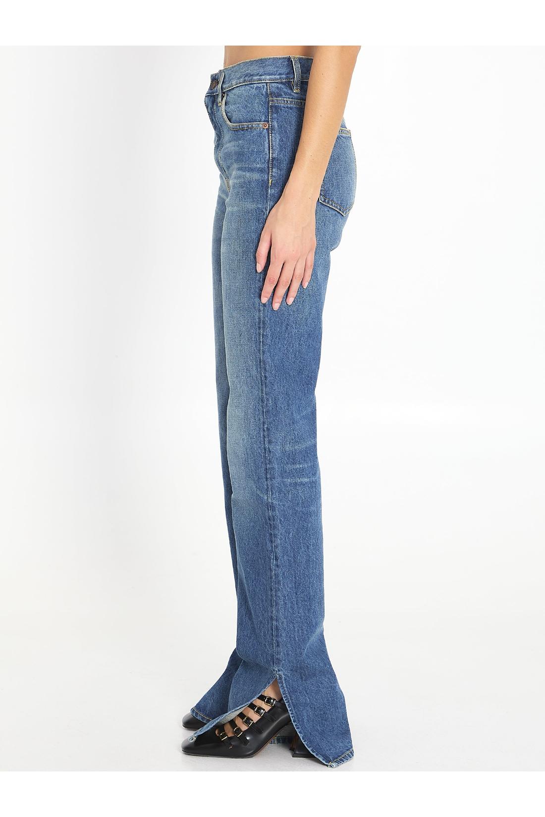 Chloé-OUTLET-SALE-Straight-leg denim jeans-ARCHIVIST