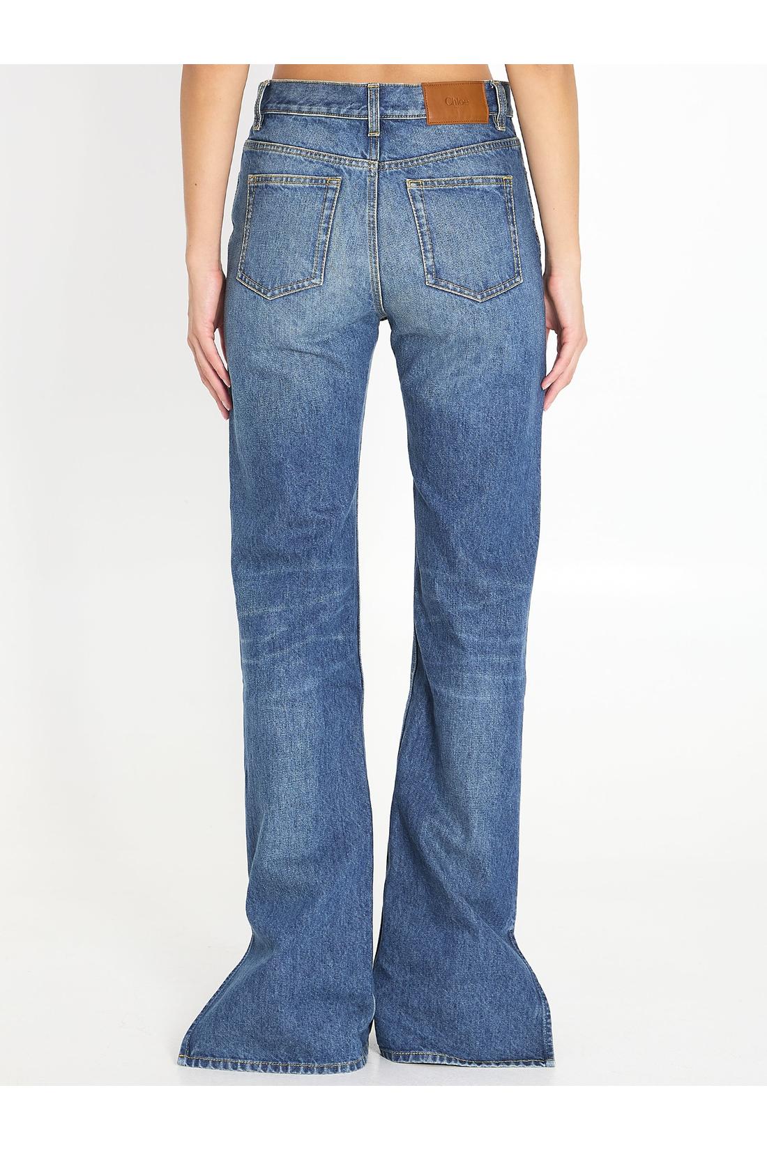 Chloé-OUTLET-SALE-Straight-leg denim jeans-ARCHIVIST