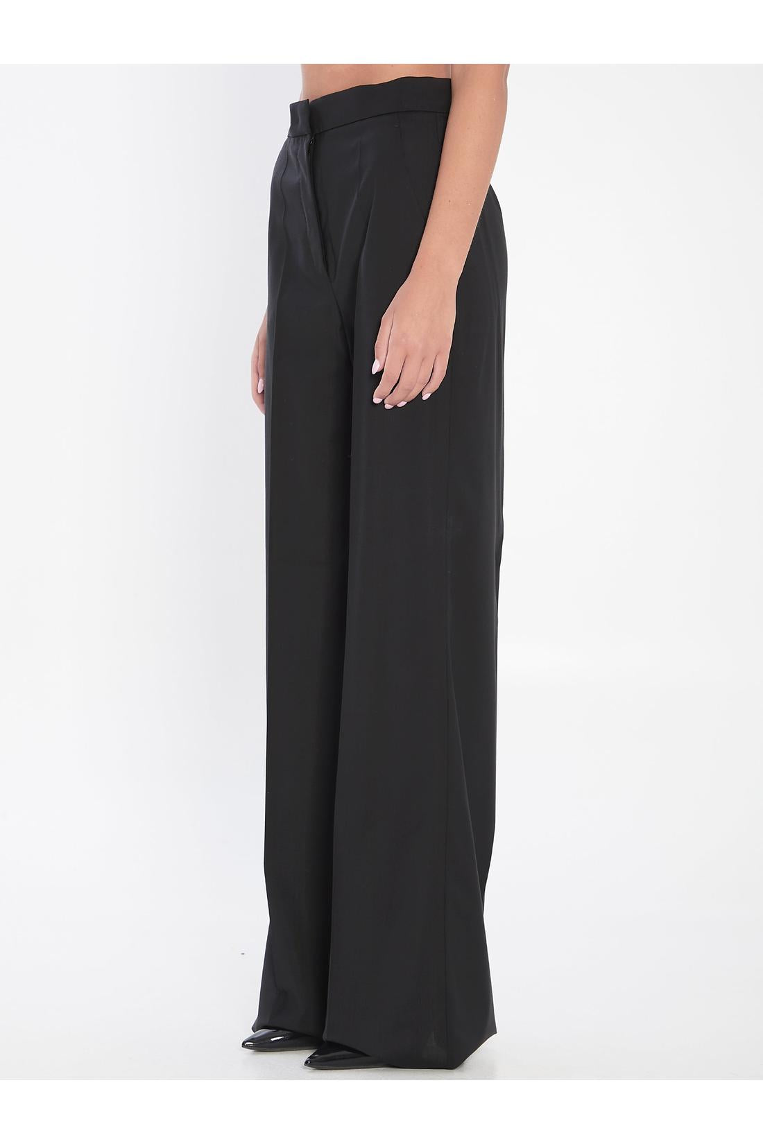 Max Mara-OUTLET-SALE-Straight-leg trousers in light wool-ARCHIVIST