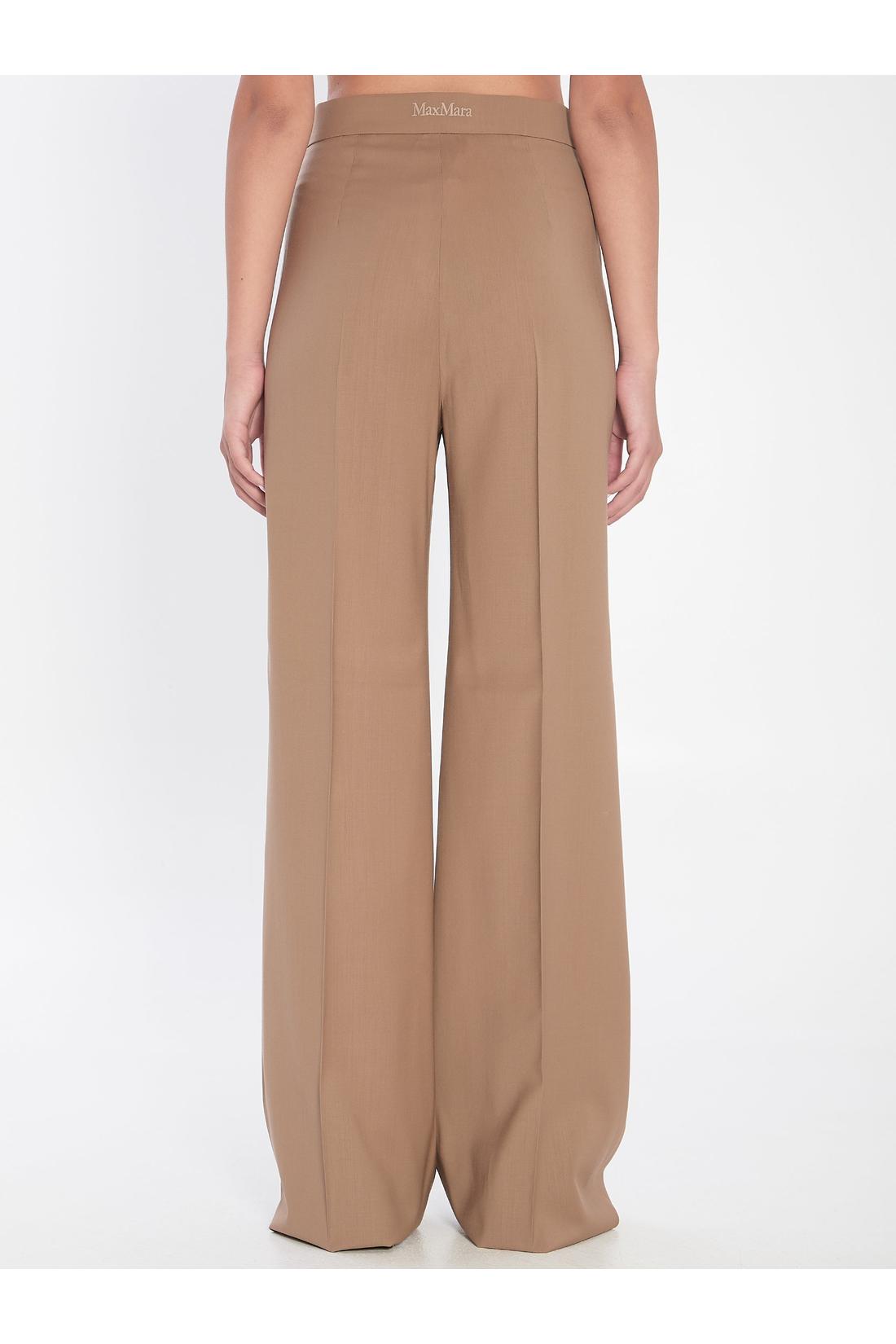 Max Mara-OUTLET-SALE-Straight-leg trousers in light wool-ARCHIVIST