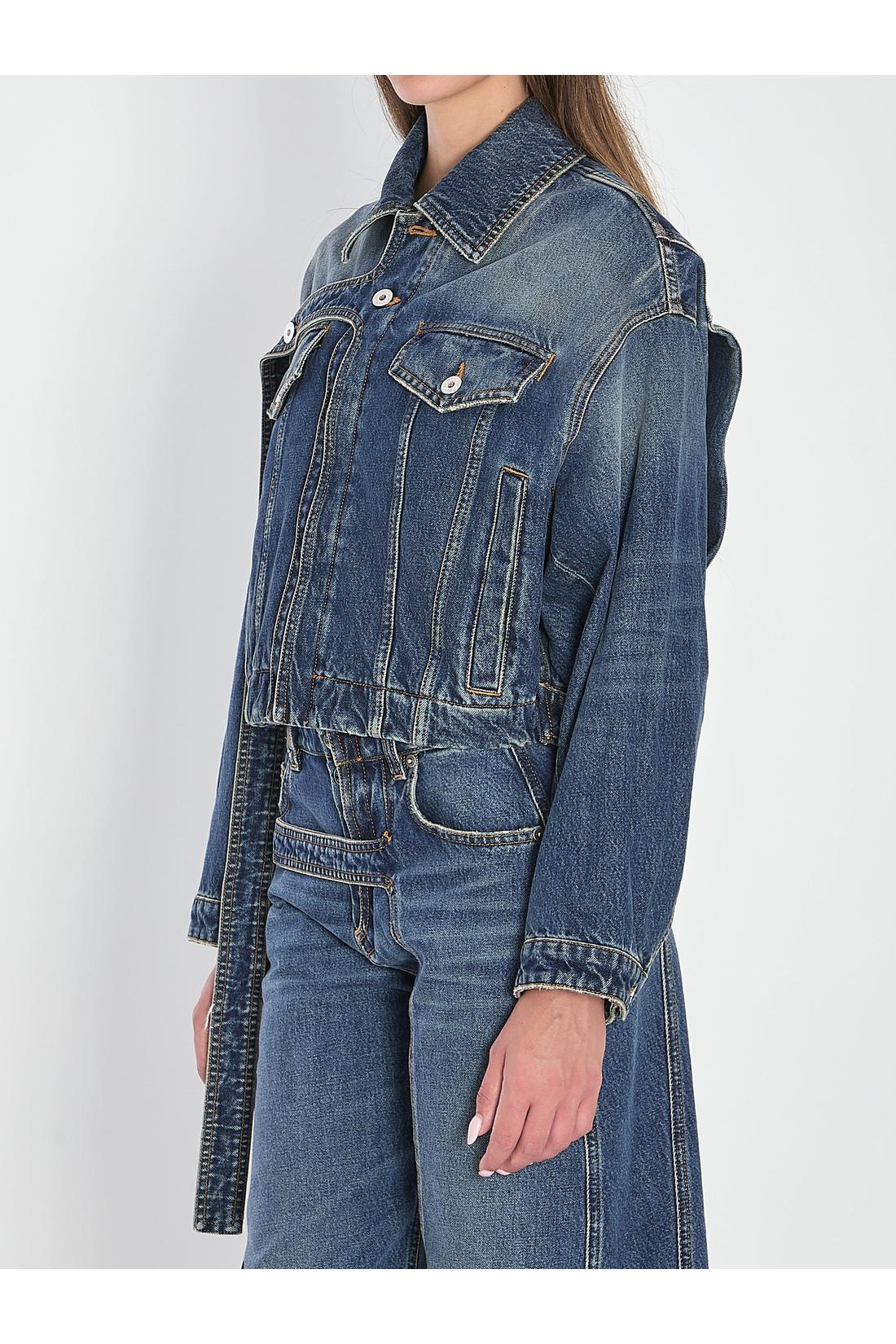 Jean Paul Gaultier-OUTLET-SALE-Strap jacket in denim-ARCHIVIST