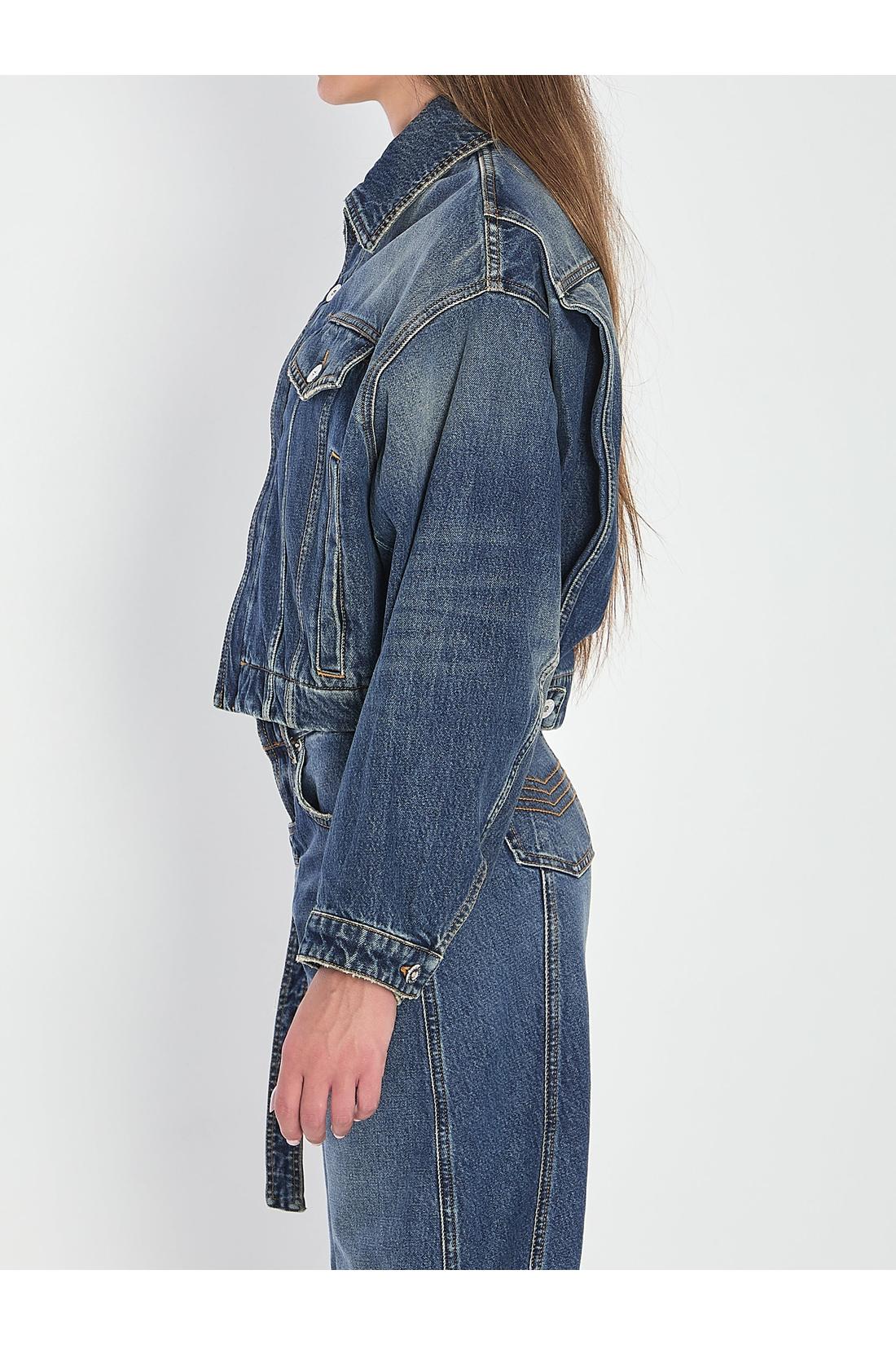 Jean Paul Gaultier-OUTLET-SALE-Strap jacket in denim-ARCHIVIST