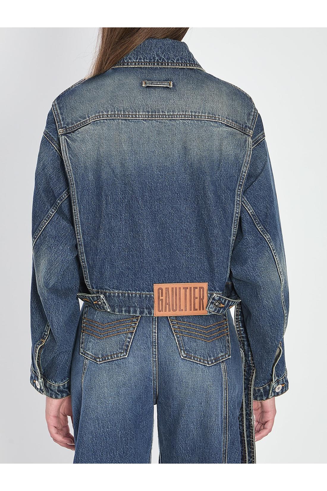 Jean Paul Gaultier-OUTLET-SALE-Strap jacket in denim-ARCHIVIST