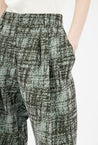 Odeeh-Stretch Trompe L'oeil Hose, Water Green-Hosen-Black-Deal-Outlet-by-ARCHIVIST