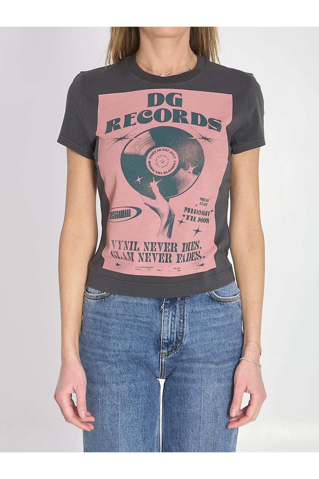 Dolce & Gabbana-OUTLET-SALE-Stretch cotton t-shirt-ARCHIVIST