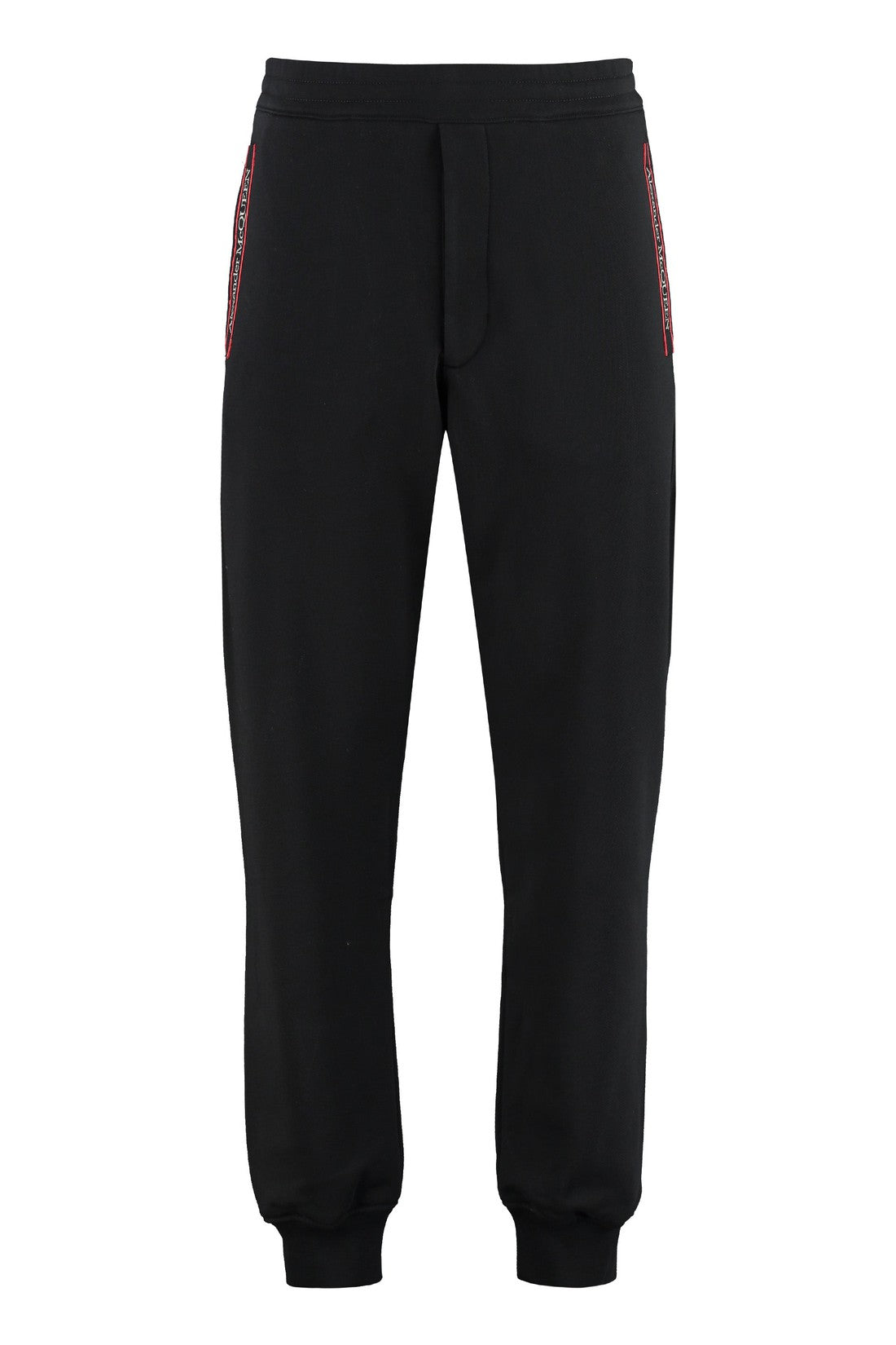 Alexander McQueen-OUTLET-SALE-Stretch cotton track-pants-ARCHIVIST