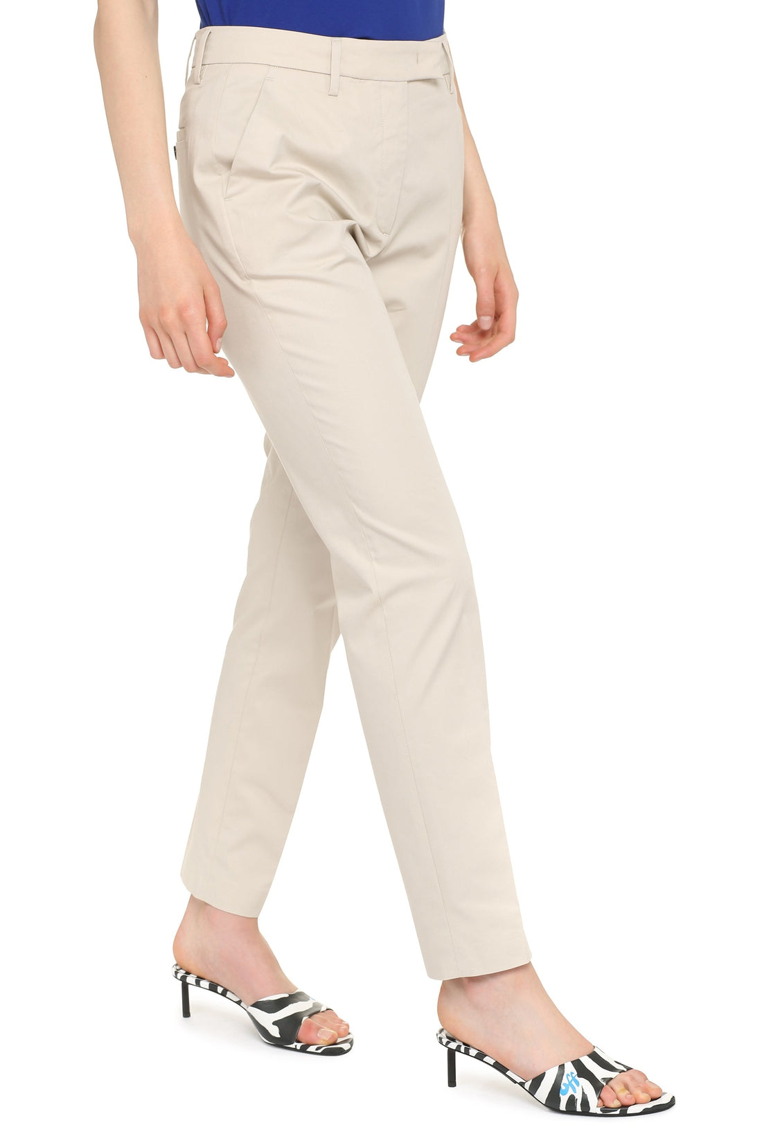 Piralo-OUTLET-SALE-Stretch cotton trousers-ARCHIVIST