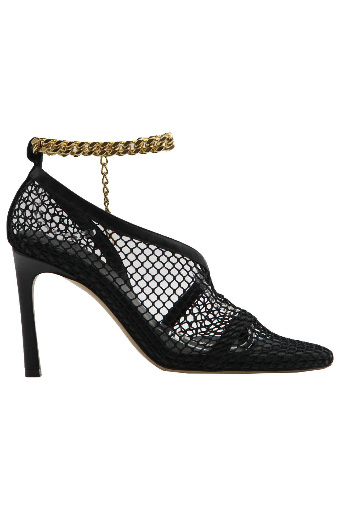 Bottega Veneta-OUTLET-SALE-Stretch sandals in leather and mesh-ARCHIVIST