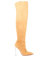 Bally-OUTLET-SALE-Stretch suede over the knee boots-ARCHIVIST