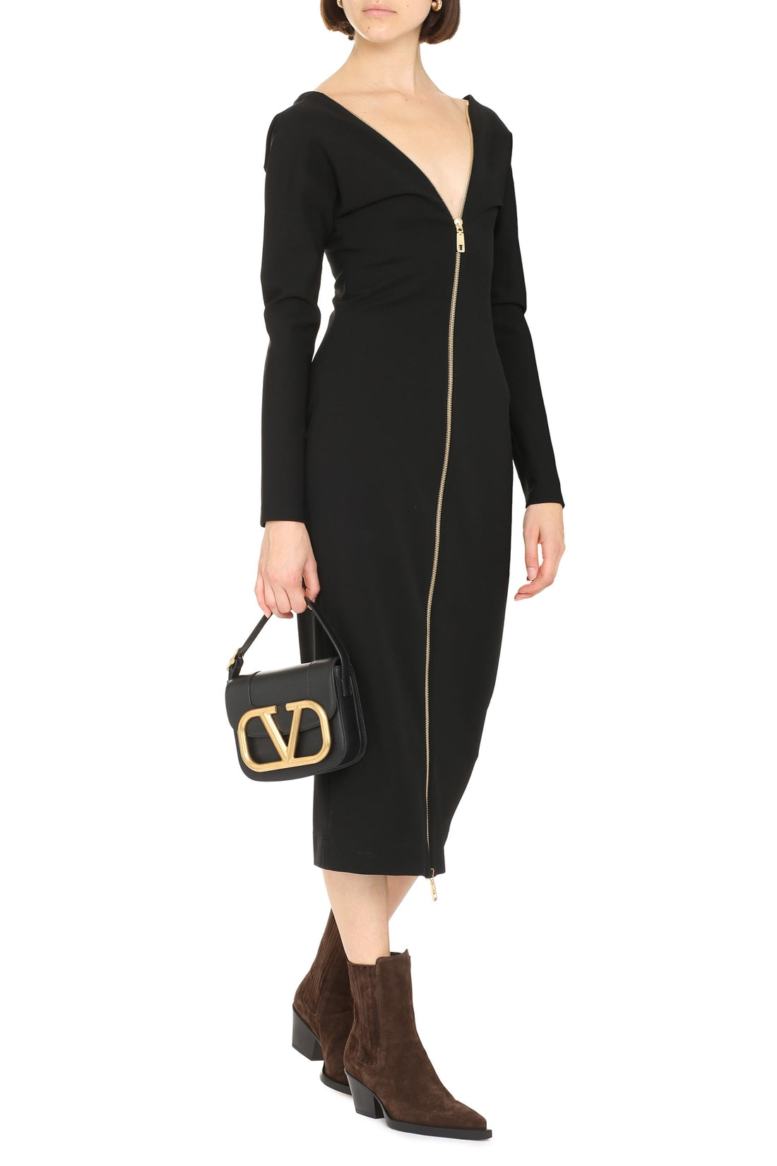 Dolce & Gabbana-OUTLET-SALE-Stretch viscose dress-ARCHIVIST