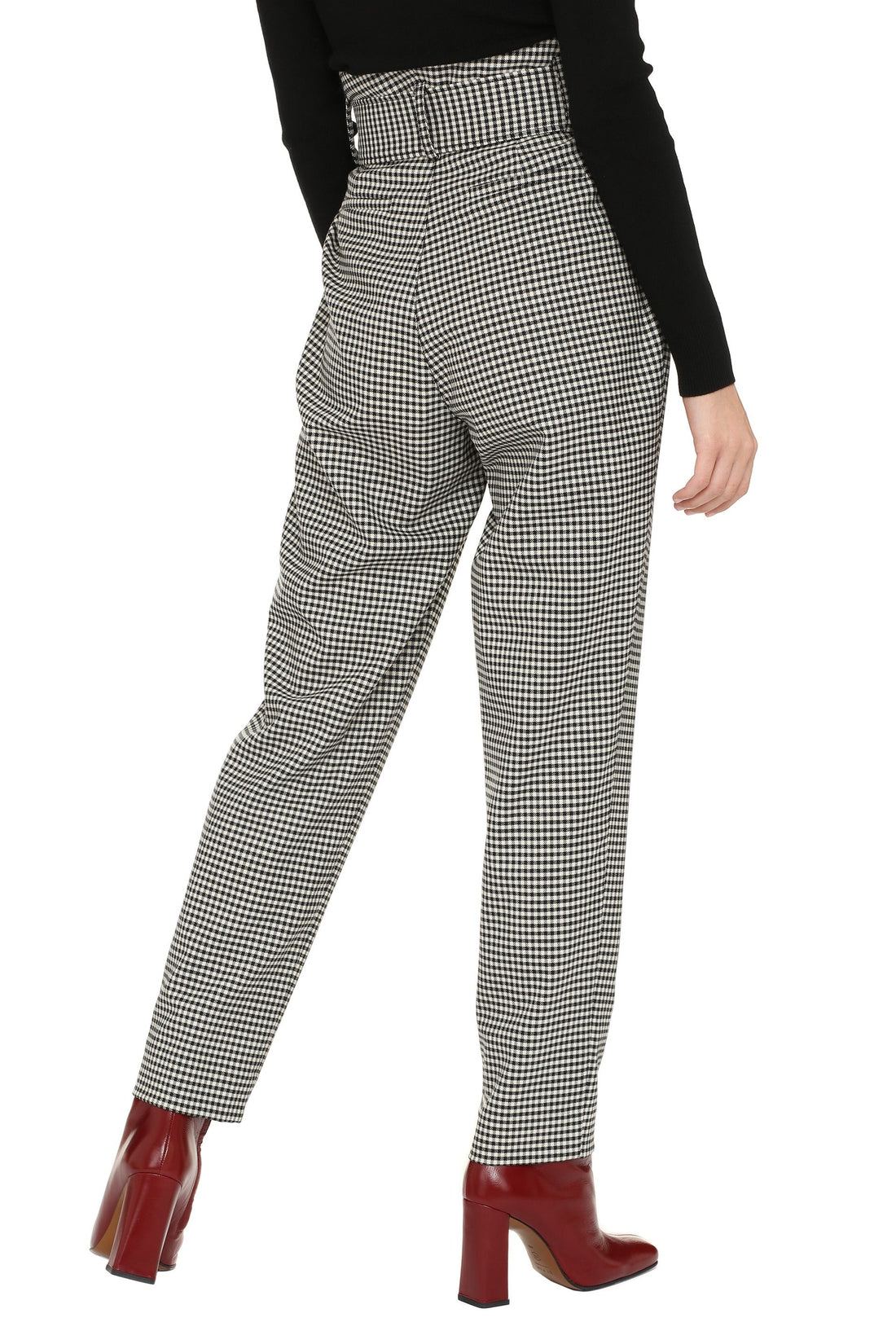 Parosh-OUTLET-SALE-Stretch wool carrot-fit trousers-ARCHIVIST