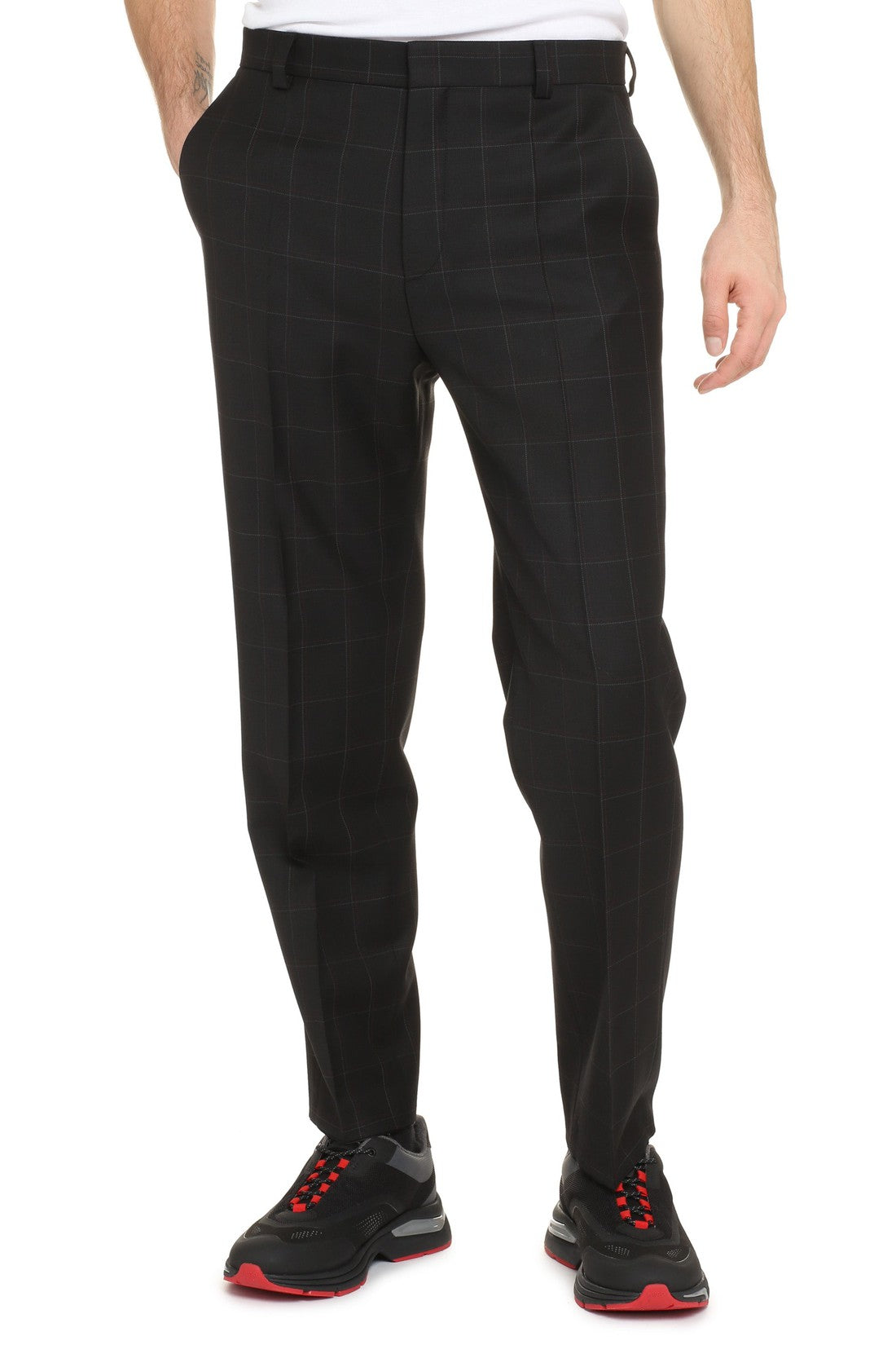 BOSS-OUTLET-SALE-Stretch wool trousers-ARCHIVIST