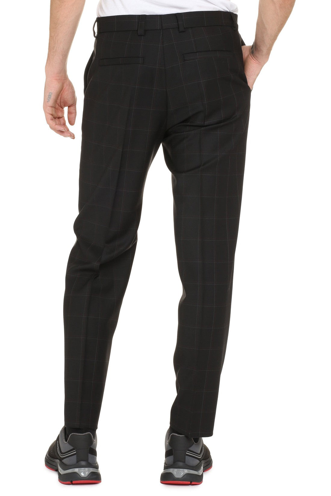 BOSS-OUTLET-SALE-Stretch wool trousers-ARCHIVIST