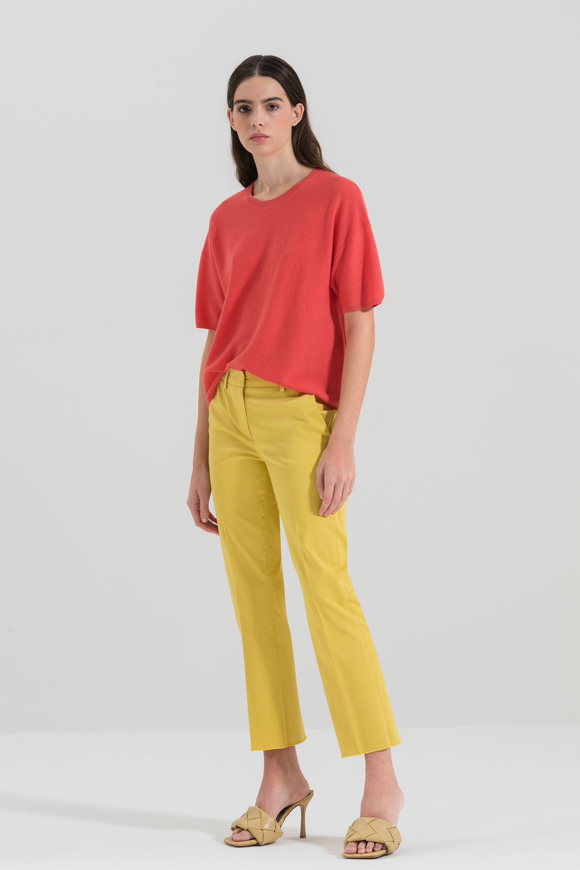 LUISA CERANO-OUTLET-SALE-Strick-Shirt aus Merinowolle-Strick-34-strawberry-by-ARCHIVIST