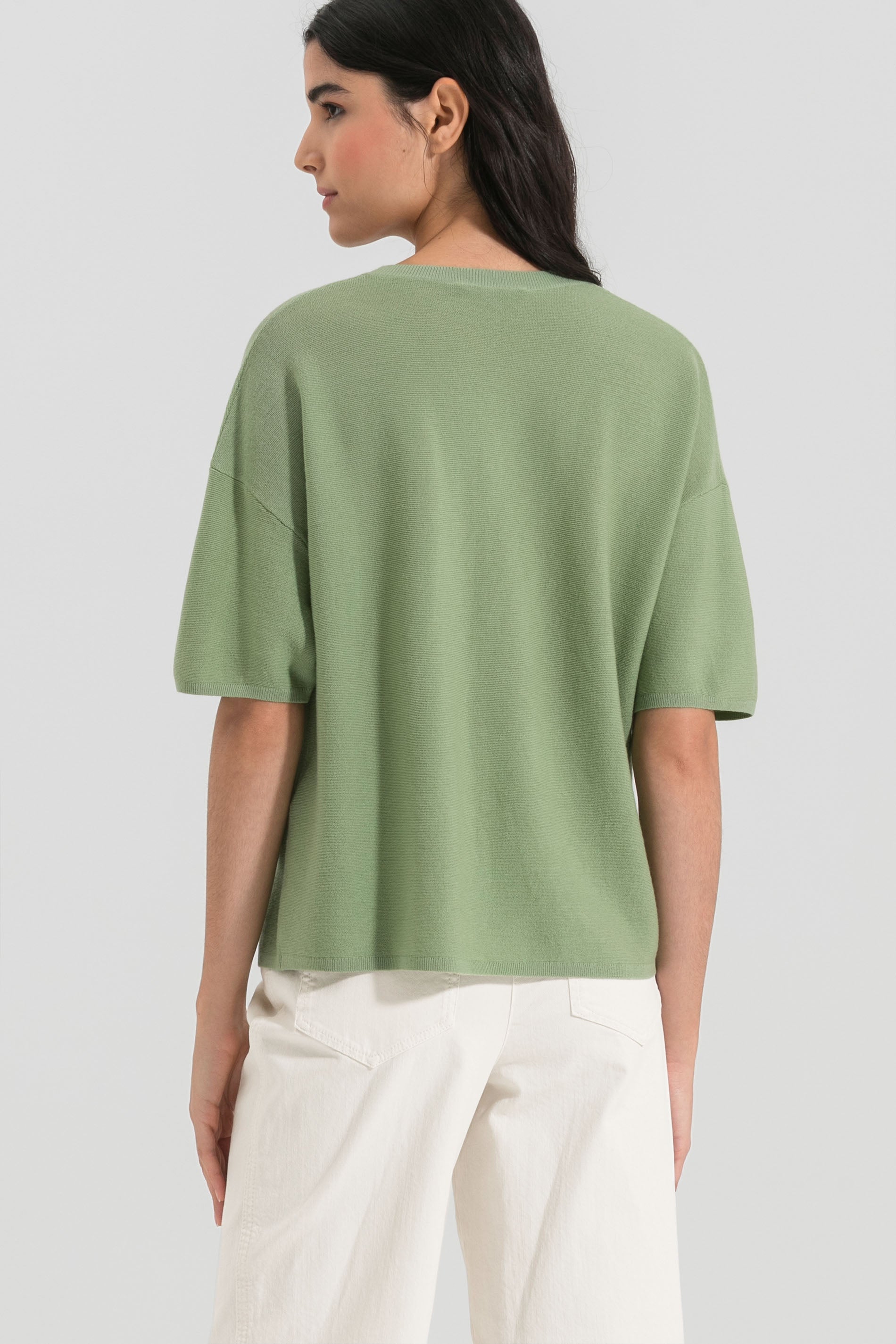 LUISA CERANO-OUTLET-SALE-Strick-Shirt aus Merinowolle-Strick-by-ARCHIVIST