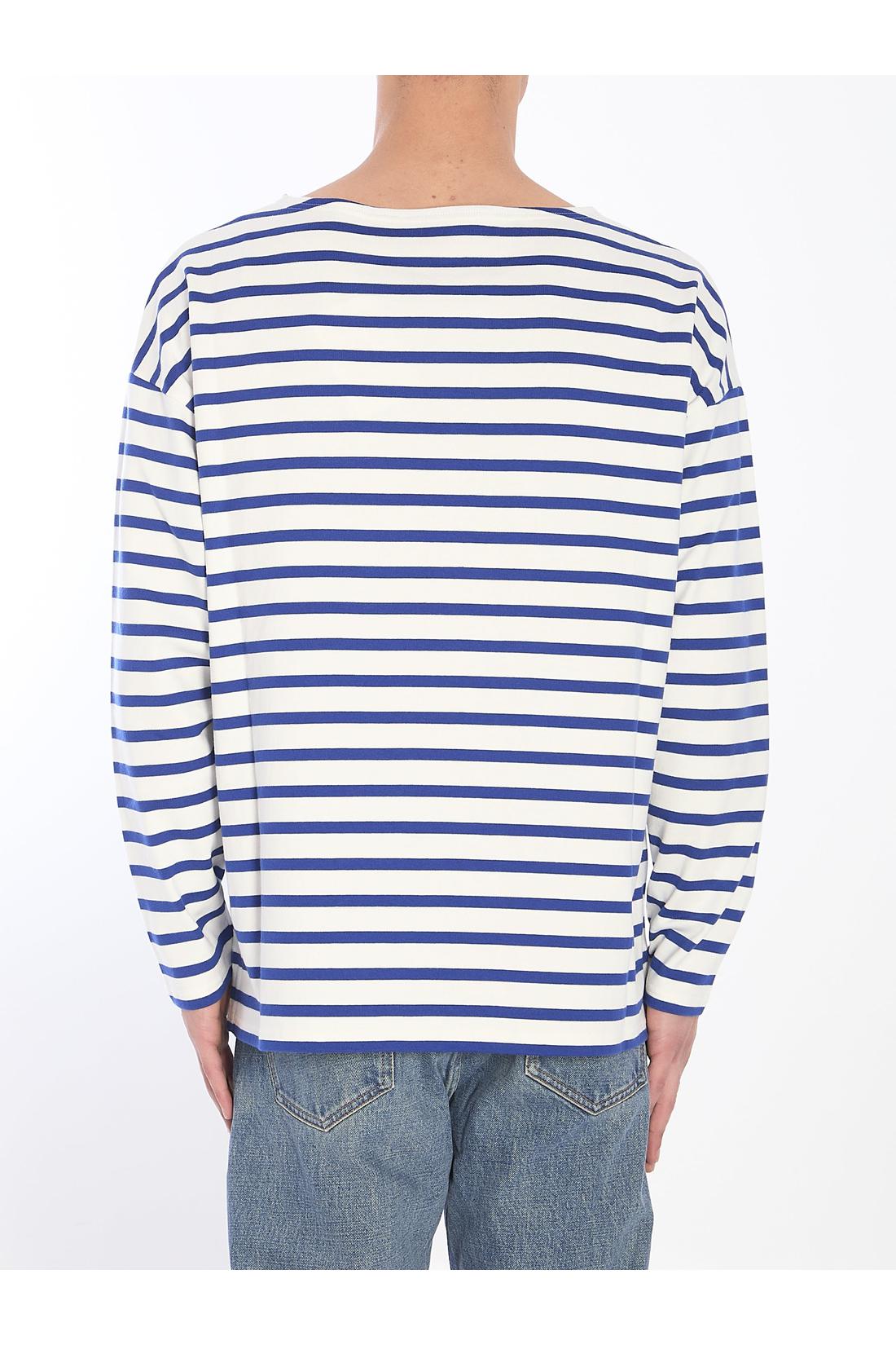 Valentino Garavani-OUTLET-SALE-Striped Chez Valentino t-shirt-ARCHIVIST