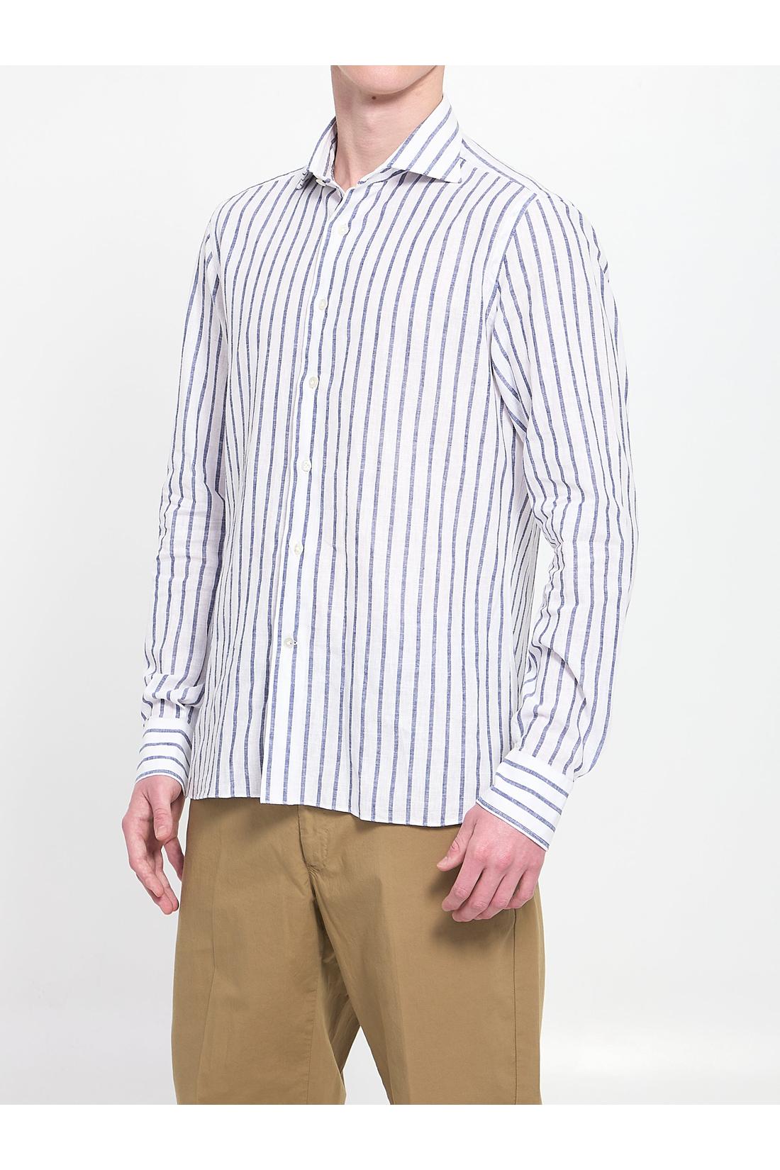Striped Marechiaro shirt in cotton-Shirts-Borriello-ARCHIVIST