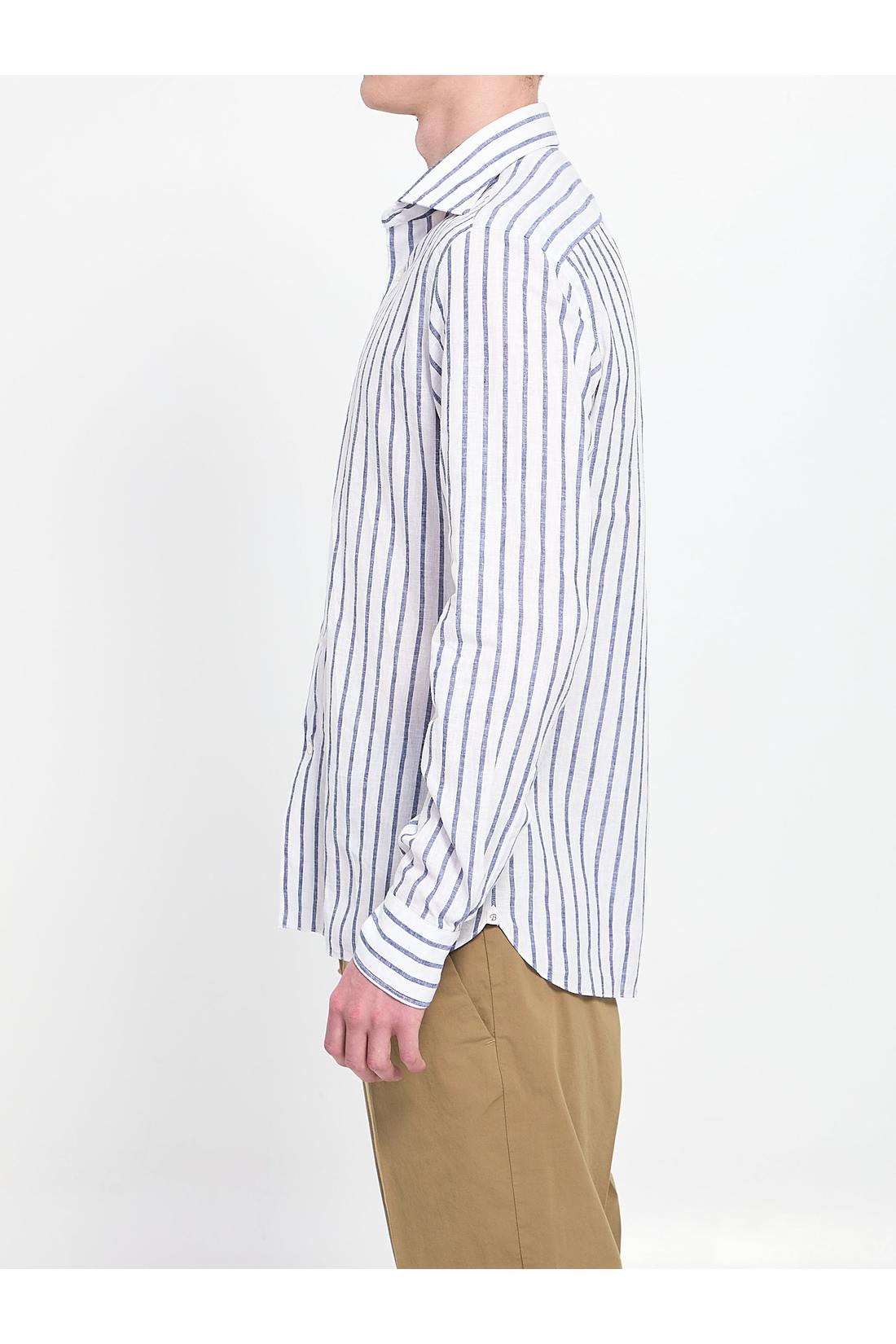 Striped Marechiaro shirt in cotton-Shirts-Borriello-ARCHIVIST
