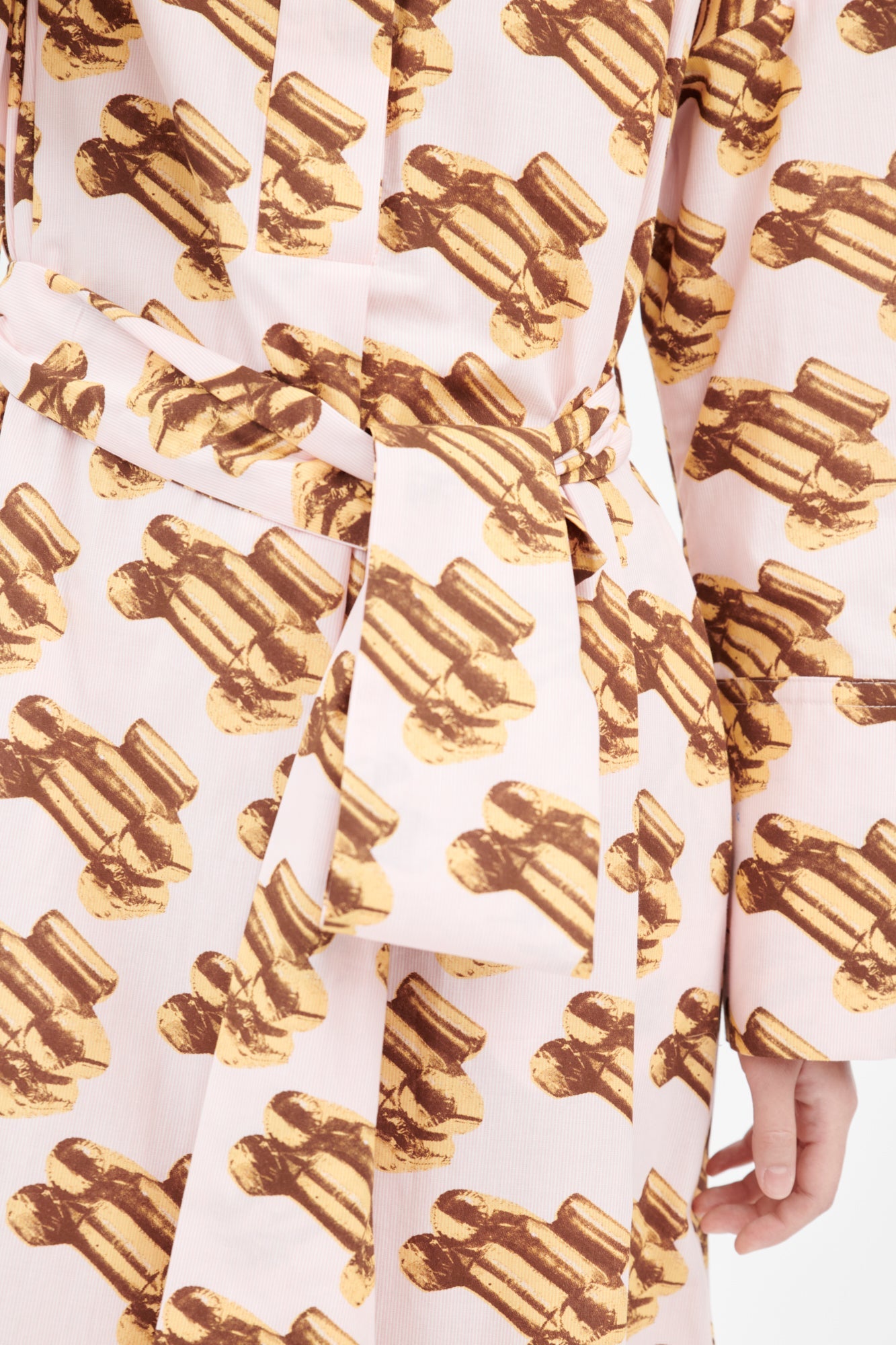 Odeeh-Striped Pool Chairs Kleid, Goldocker-Kleider & Röcke-Black-Deal-Outlet-by-ARCHIVIST