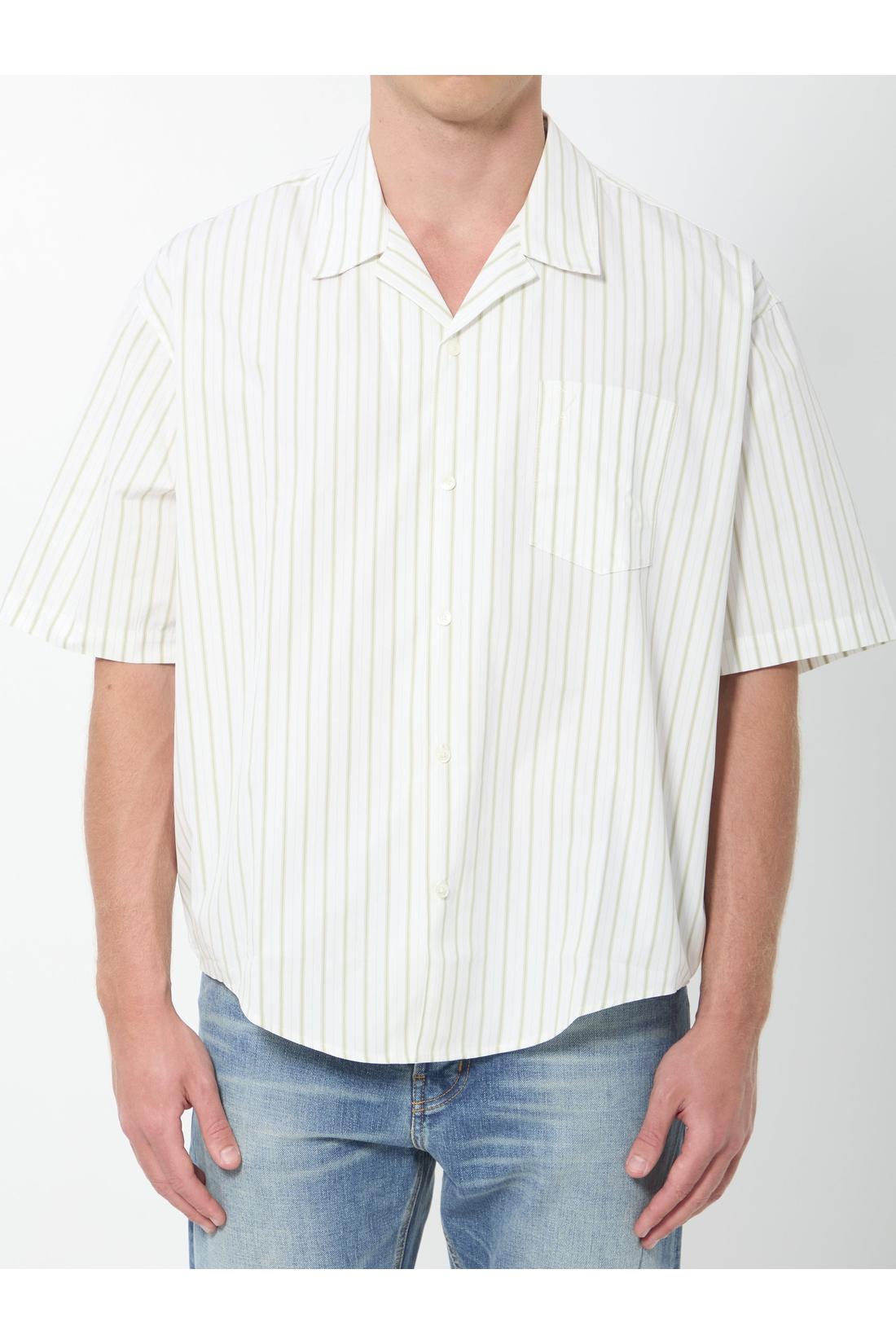 Striped boxy shirt-Shirts-Ami Paris-OUTLET-38-WEISS-ARCHIVIST-ARCHIVE-SALE