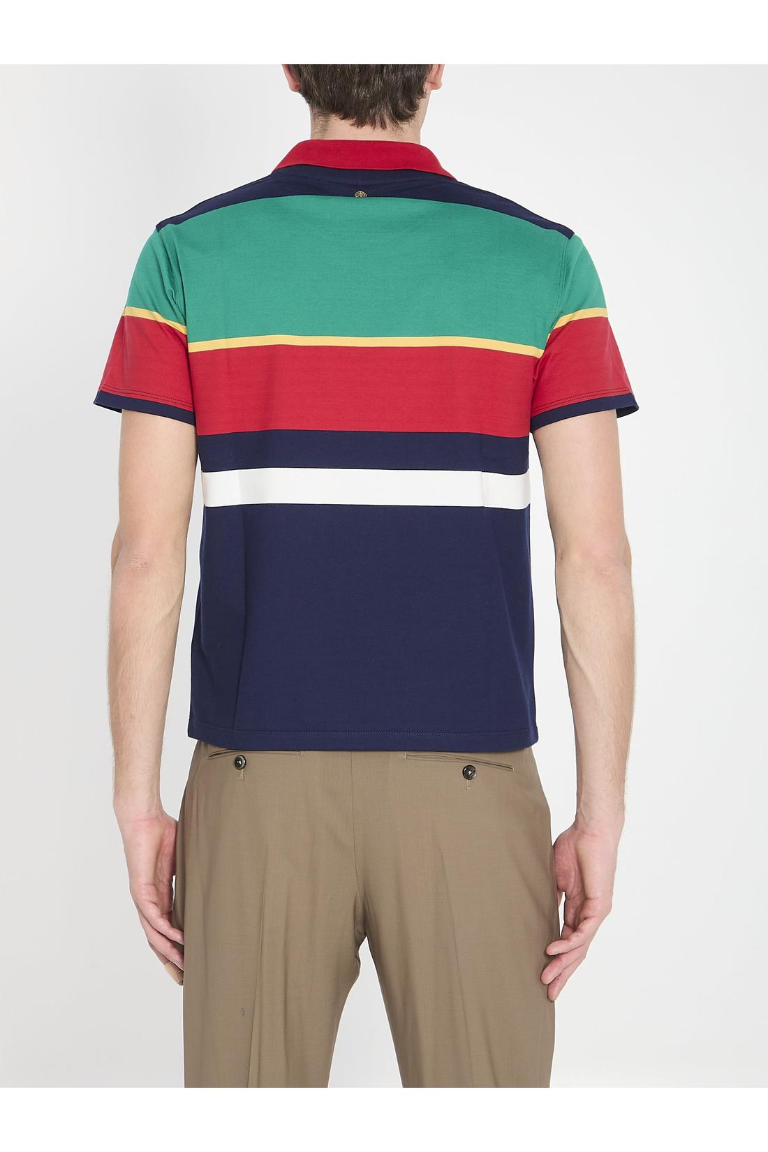 Versace-OUTLET-SALE-Striped cotton T-shirt-ARCHIVIST