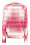 Dsquared2-OUTLET-SALE-Striped cotton-linen T-shirt-ARCHIVIST