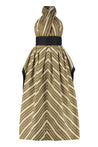 Tory Burch-OUTLET-SALE-Striped cotton lmaxi dress-ARCHIVIST