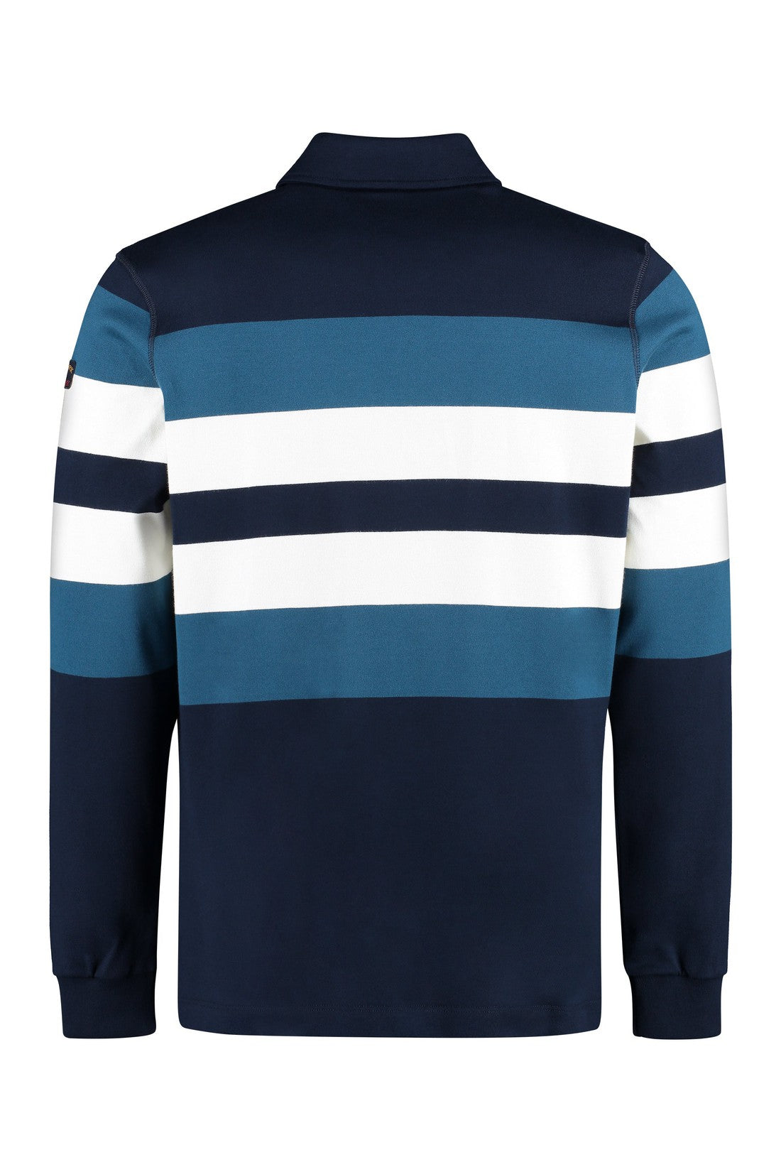 Piralo-OUTLET-SALE-Striped cotton polo shirt-ARCHIVIST