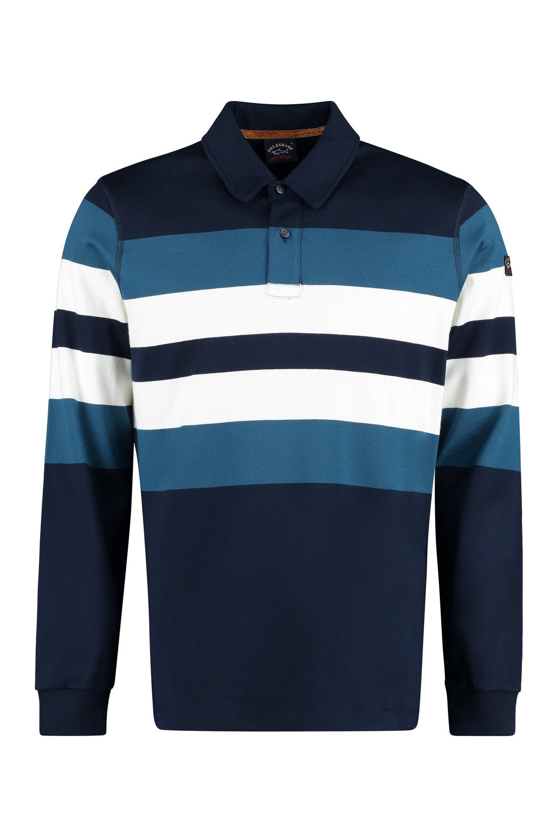 Piralo-OUTLET-SALE-Striped cotton polo shirt-ARCHIVIST