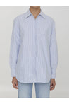 GOLDEN GOOSE-OUTLET-SALE-Striped cotton shirt-ARCHIVIST