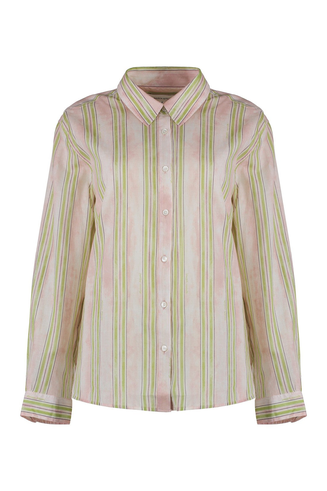 Maison Kitsuné-OUTLET-SALE-Striped cotton shirt-ARCHIVIST