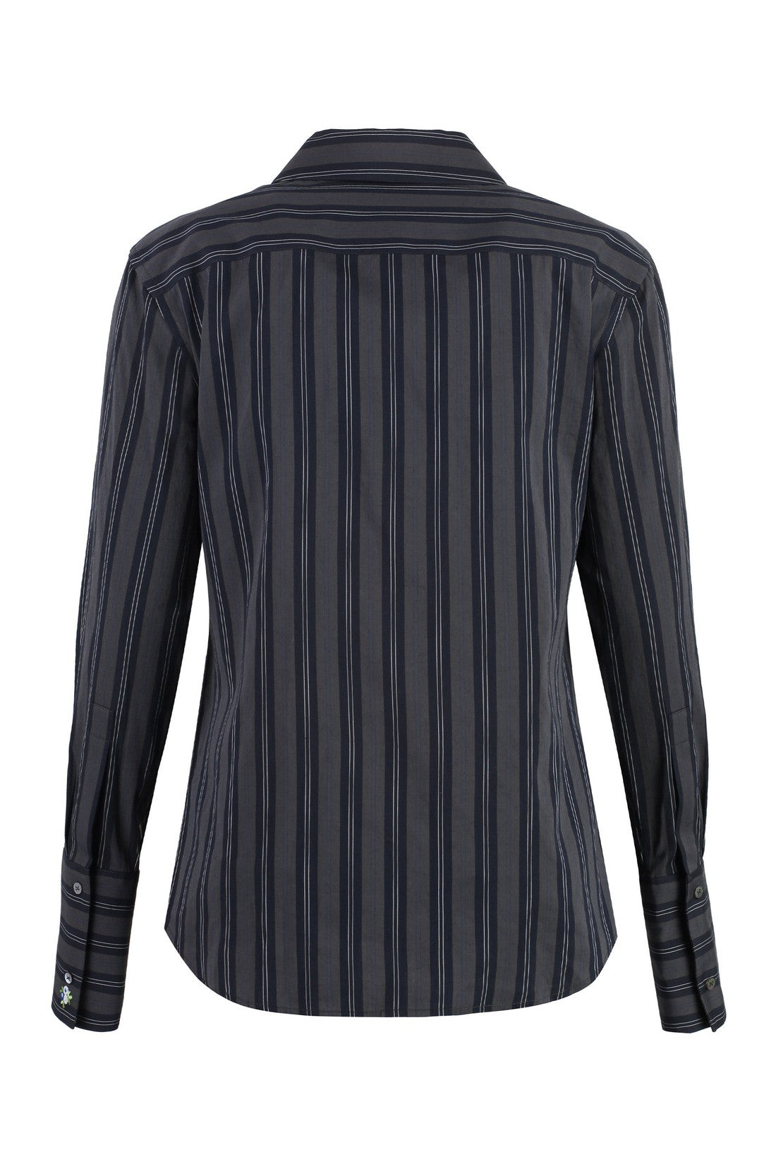 Tory Burch-OUTLET-SALE-Striped cotton shirt-ARCHIVIST