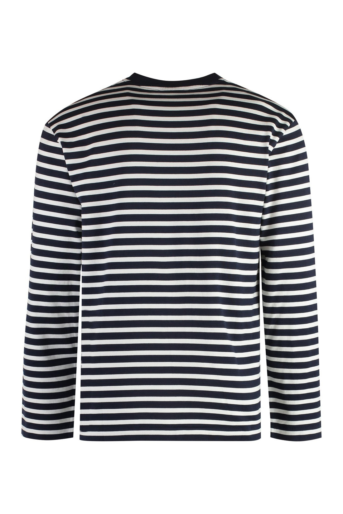 Maison Kitsuné-OUTLET-SALE-Striped cotton t-shirt-ARCHIVIST