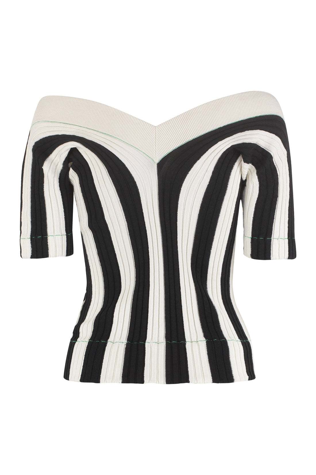 Bottega Veneta-OUTLET-SALE-Striped knit top-ARCHIVIST